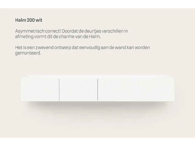 Tv-meubel, raat, halm 200, wit - afbeelding 2 van  3