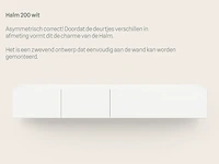 Tv-meubel, raat, halm 200, wit - afbeelding 2 van  3