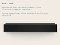 Tv-meubel, raat, halm 200, zwart - afbeelding 2 van  3