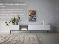 Tv-meubel, raat, halm 225 ov, zwart, met frame en 1 cocon - afbeelding 2 van  5