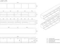 Tv-meubel, raat, loef 275, zwart - afbeelding 3 van  3