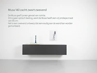 Tv-meubel, raat, musa 140, zacht zwart