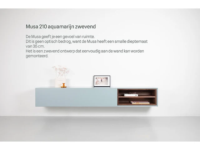 Tv-meubel, raat, musa 210, aquamarijn - afbeelding 1 van  3