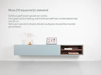 Tv-meubel, raat, musa 210, aquamarijn