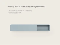 Tv-meubel, raat, musa 210, aquamarijn - afbeelding 2 van  3