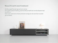 Tv-meubel, raat, musa 210, zacht zwart, met lowboard