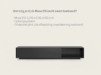 Tv-meubel, raat, musa 210, zacht zwart, met lowboard - afbeelding 2 van  4