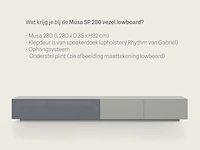 Tv-meubel, raat, musa 280 sp, vezel, met lowboard - afbeelding 2 van  4