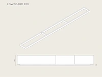 Tv-meubel, raat, musa 280 sp, vezel, met lowboard - afbeelding 4 van  4