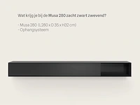 Tv-meubel, raat, musa 280, zacht zwart - afbeelding 2 van  3