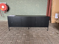 Tv-meubel, woood, new gravure, zwart - afbeelding 1 van  3