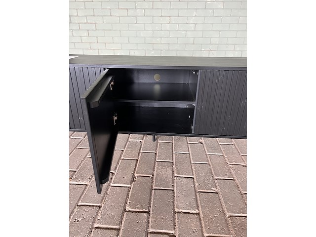 Tv-meubel, woood, new gravure, zwart - afbeelding 3 van  3