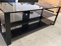 Tv meubel, zwart, 130x50x50 cm