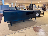 Tv-meubel, zwart acaciahout - afbeelding 5 van  5