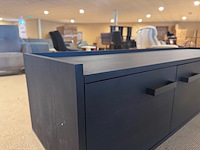 Tv-meubel, zwart acaciahout - afbeelding 5 van  6