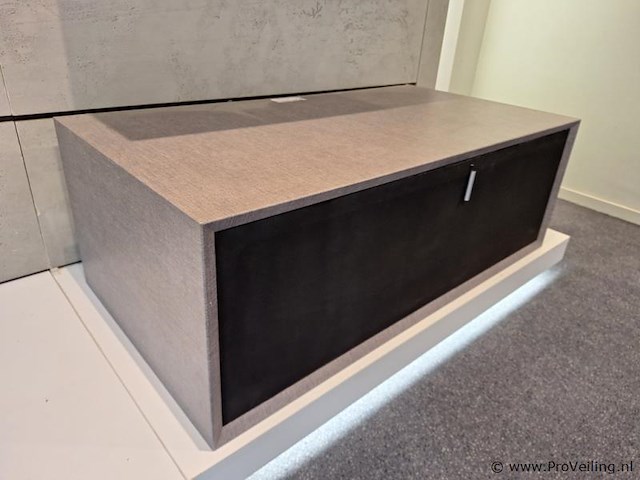 Tv-meubel, zwevend model - gestoffeerd - 106x55x37cm - afbeelding 2 van  5