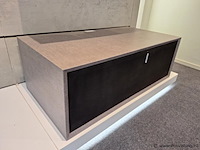 Tv-meubel, zwevend model - gestoffeerd - 106x55x37cm - afbeelding 2 van  5
