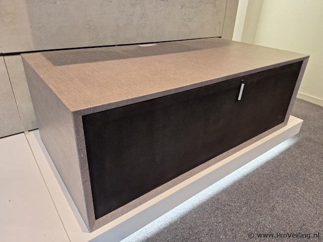 Tv-meubel, zwevend model - gestoffeerd - 106x55x37cm - afbeelding 3 van  5