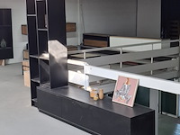 Tv wandmeubel met vakkenkast, zwart - afbeelding 2 van  6
