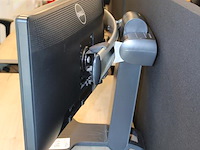 Twee 23 inch monitoren dell p2312ht op ergotron statief. - afbeelding 2 van  2