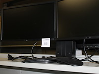 Twee 23 inch monitoren dell p2312ht op ergotron statief. - afbeelding 2 van  2