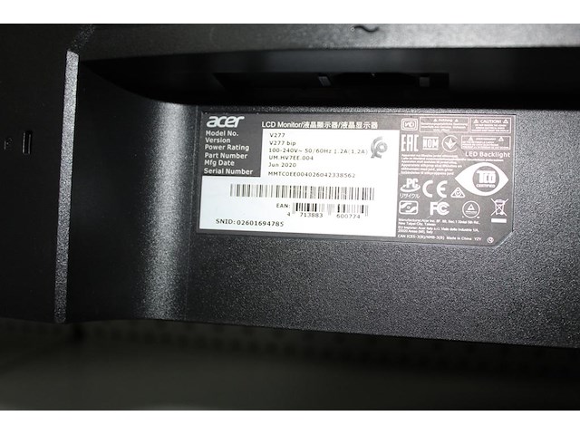 Twee 27 inch beeldschermen acer v277 - afbeelding 4 van  4