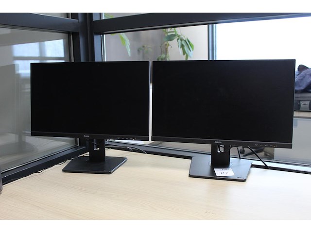 Twee beeldschermen iiyama xub2493hs - afbeelding 1 van  4