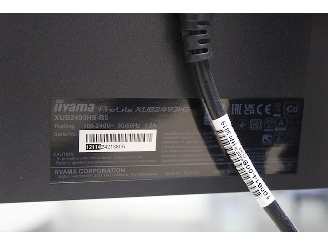 Twee beeldschermen iiyama xub2493hs - afbeelding 4 van  4