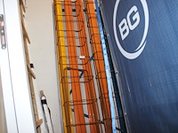 Twee bewapeningspilaren. afmeting 41 x 27 x circa 300 cm. - afbeelding 1 van  3