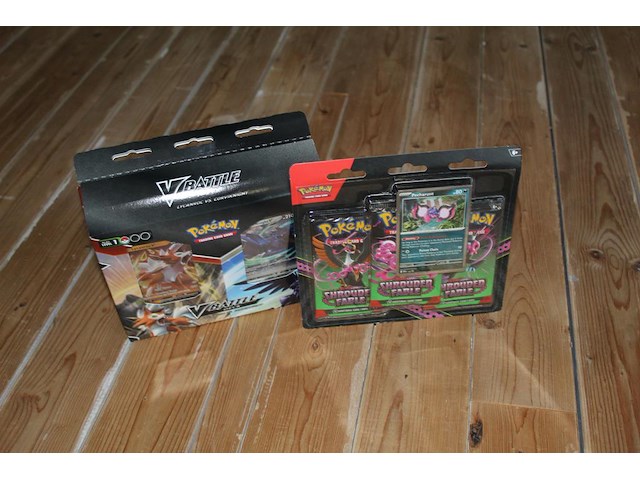 Twee bundels pokemon kaarten vbattle deck en schrouded fable. onderdeel van combinatiekavel kavels p001 t/m p051 combinatiekavel - afbeelding 1 van  3