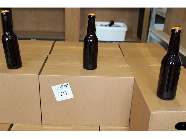 Twee dozen dubbel bier a 24 flessen. tht 1-11-26. - afbeelding 1 van  2