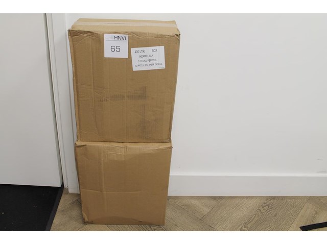 Twee dozen met inzamelzakken 400 liter. 100 stuks. - afbeelding 1 van  1