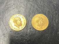 Twee gouden munten