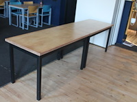 Twee horecatafels 130 x 70 x 76 cm. - afbeelding 1 van  3