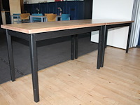 Twee horecatafels 130 x 70 x 76 cm. - afbeelding 3 van  3