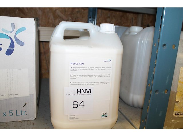 Twee jerrycans a 5l beschermlaag voor vloeren mepol axm. - afbeelding 1 van  3