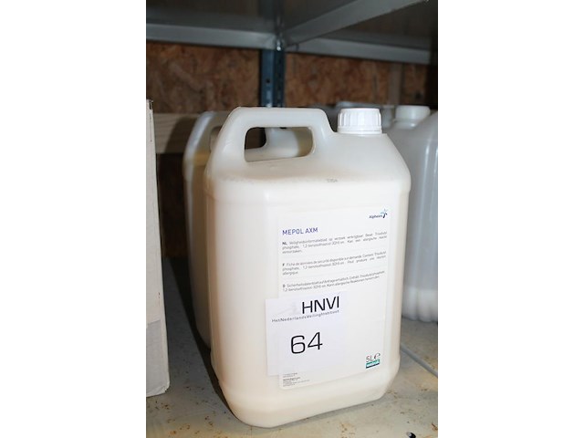 Twee jerrycans a 5l beschermlaag voor vloeren mepol axm. - afbeelding 2 van  3