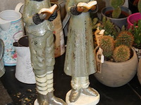 Twee kerst zangers hoogte ca. 50 cm. - afbeelding 2 van  2