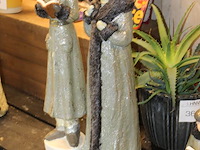 Twee kerst zangers hoogte ca. 62 cm. - afbeelding 2 van  2