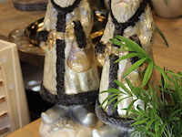 Twee kerstmannen hoogte 47 cm. - afbeelding 2 van  2