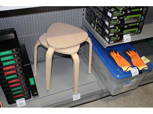 Twee krukken hoogte 45 cm - afbeelding 1 van  2