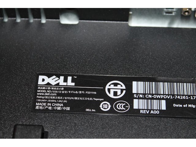Twee monitoren dell 23 inch. let op: exclusief voet en bekabeling. - afbeelding 3 van  3