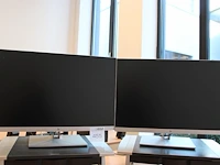 Twee monitoren hp 24 inch.