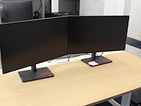 Twee monitoren lenovo thinkvision 27 inch. - afbeelding 1 van  3