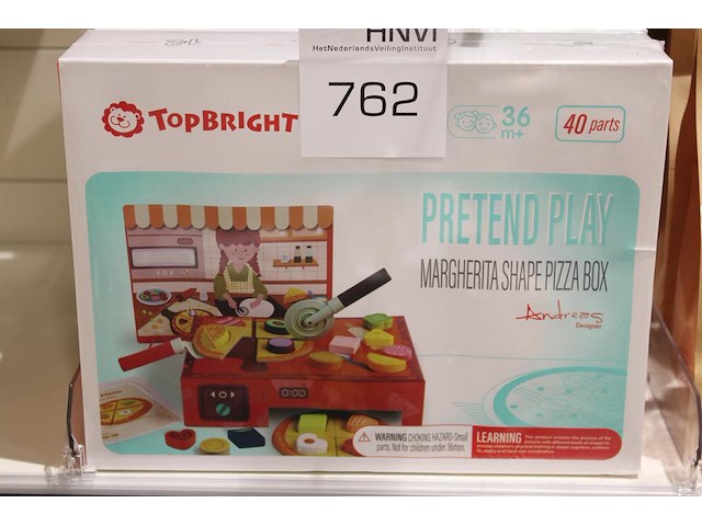 Twee pizza speelboxen top bright. - afbeelding 1 van  2