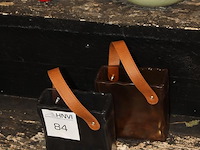 Twee plexiglas handtassen hoogte 15 cm. - afbeelding 2 van  2