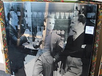 Twee prenten op glas afm. 95 x 94 cm. - afbeelding 2 van  3