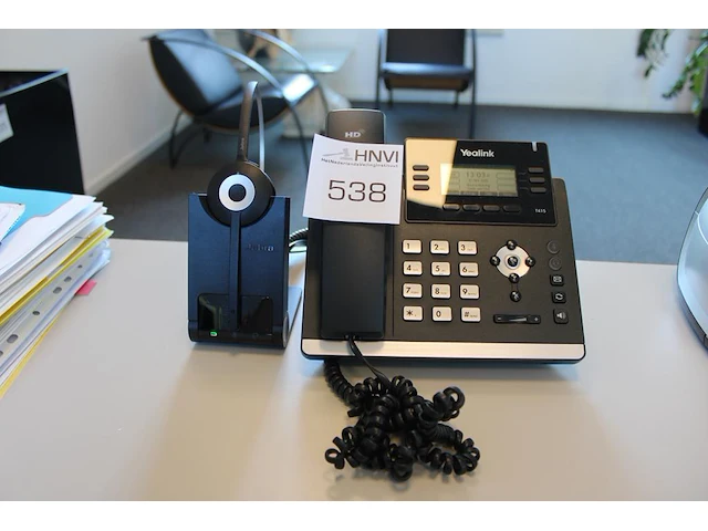 Twee receptietelefoons yealink. - afbeelding 1 van  2