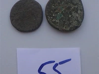 Twee romeinse munten waaronder faustina