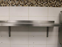 Twee rvs wandschappen, afm. 160 / 100 x 30 cm. - afbeelding 3 van  3